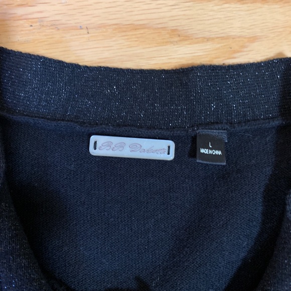 Black Cardigan with sparkly trim - Picture 3 of 4